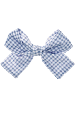 BlueGinghamBow Emoji