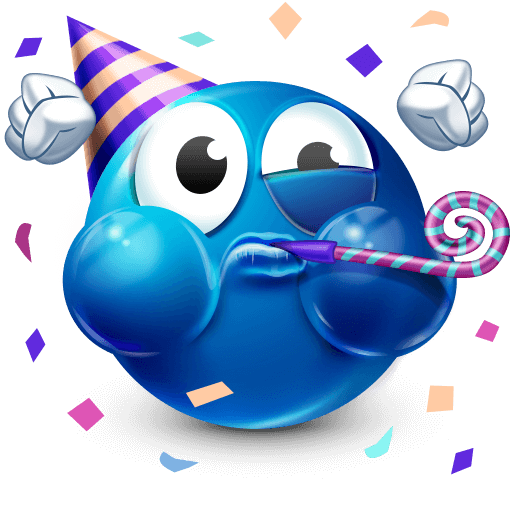 Blue Emoji