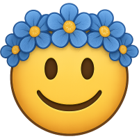 Bluefloweremoji Emoji