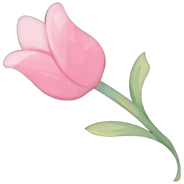 ValentinePinkTulip Emoji