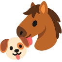 horse_licking_doggy_friendship Emoji