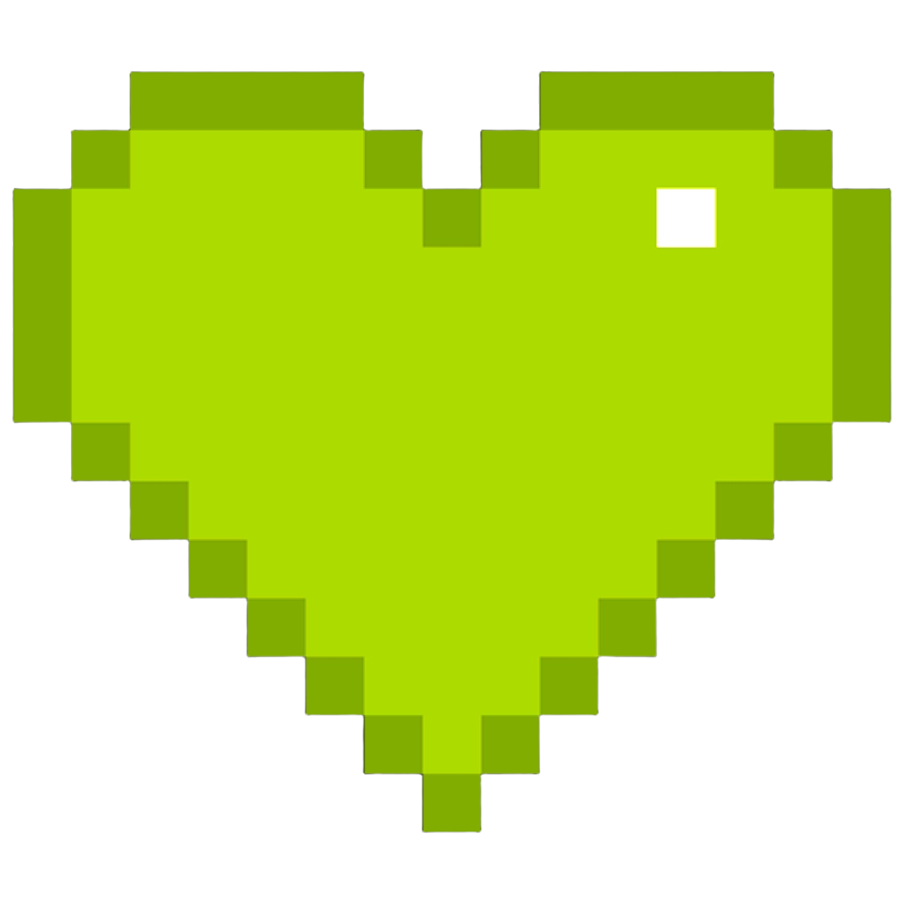 PixelHeartGreen Emoji