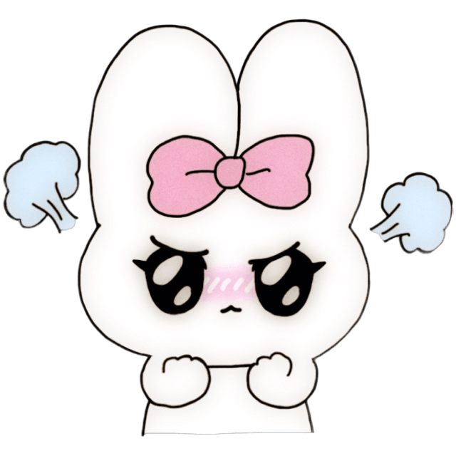 WhiteBunnyAngry Emoji