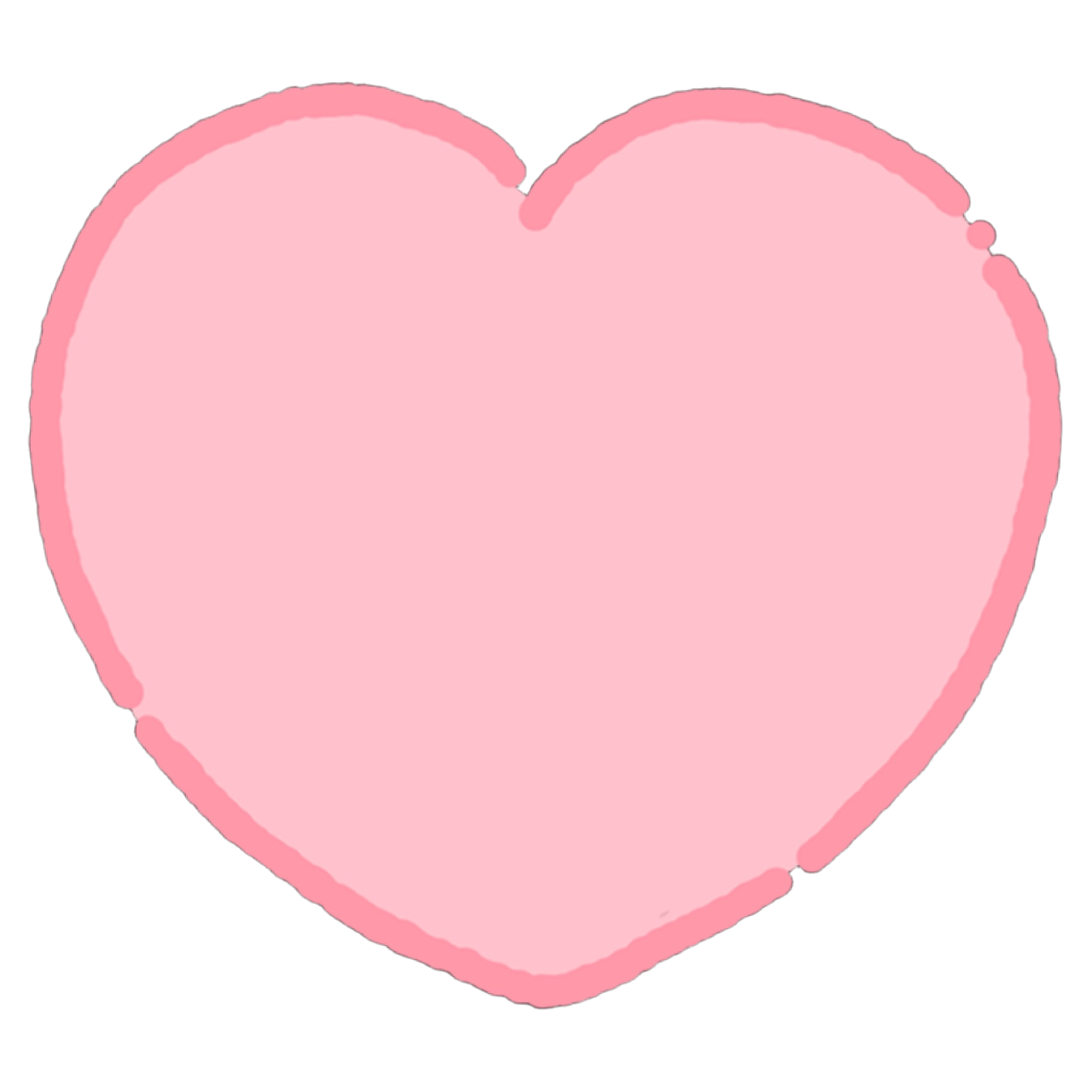 DoodleHeartPeach Emoji