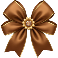 Brownflowerbow Emoji