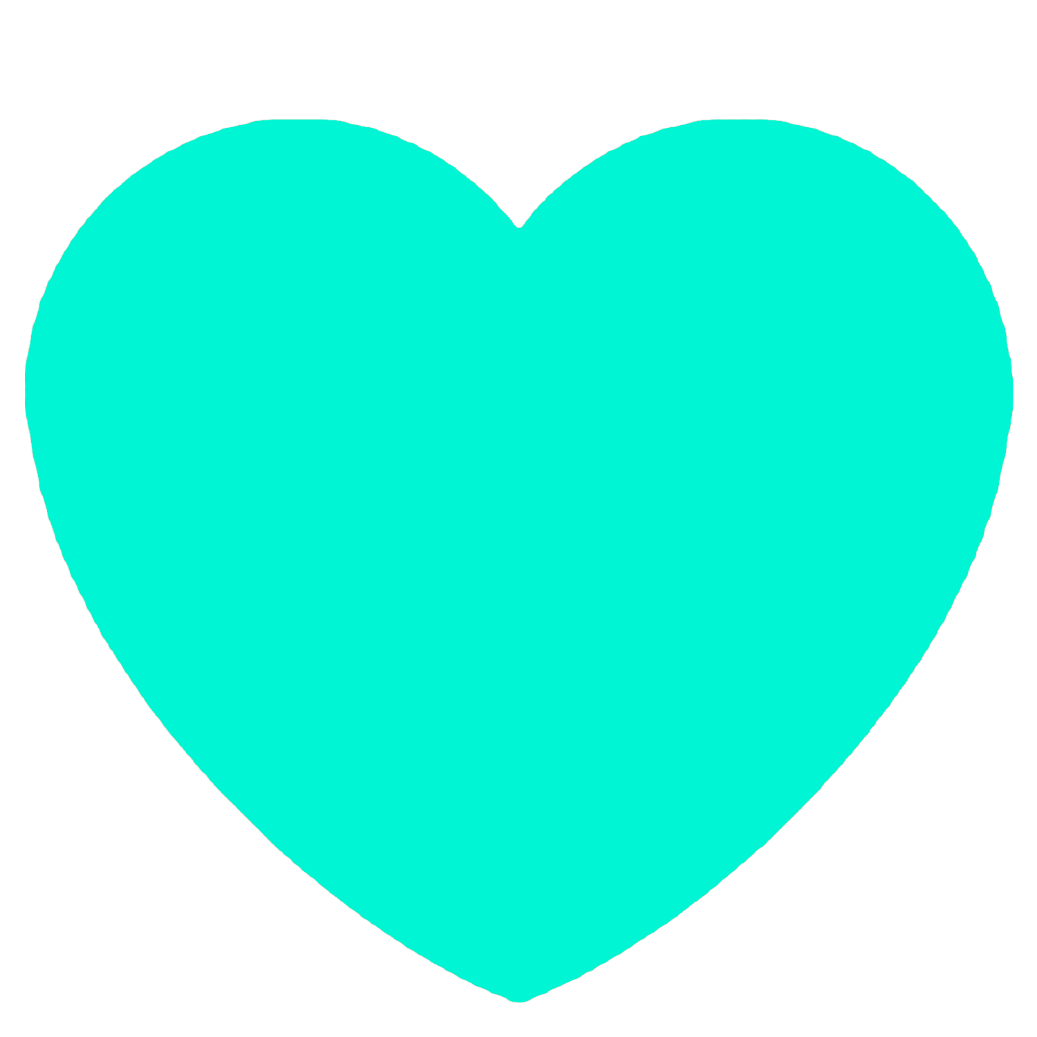 Cyan_Heart Emoji