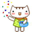 kittyconfettithrow Emoji
