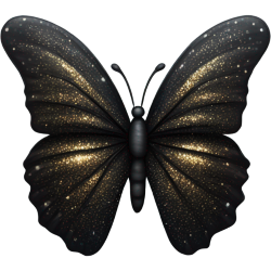 Blackglitterbutterfly Emoji