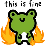 ThisIsFineFrog Emoji