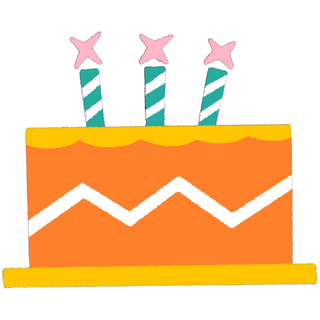 RetroBirthdayCake Emoji