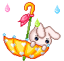 bunnyumbrellarain Emoji