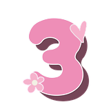 Pink_three_heart_flower Emoji