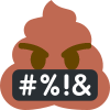poop_with_symbols_over_mouth Emoji