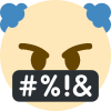 clown_with_symbols_over_mouth Emoji