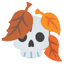 skull_covered_in_leaves Emoji