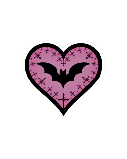 Pinkgothicbatheart Emoji