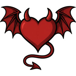 Reddevilheartwithwings Emoji