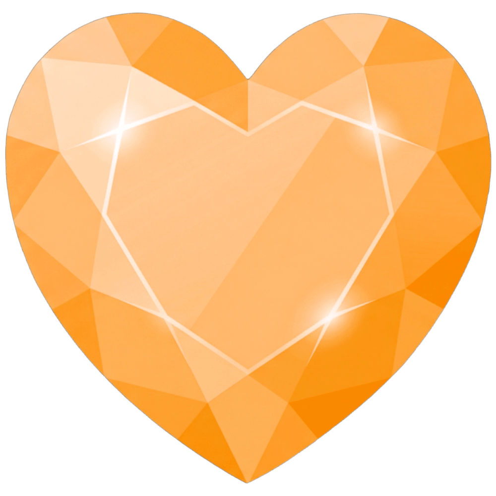 GemHeartOrange Emoji