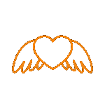 Orange_angel_heart Emoji