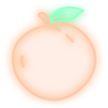 neon_peach_v2 Emoji