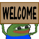 Peepo_sign_WELCOME Emoji