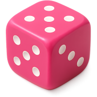 Pink_game_dice Emoji