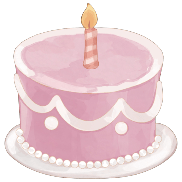 PinkBirthdayCake Emoji