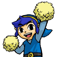 LinkCheerleaderBlue Emoji