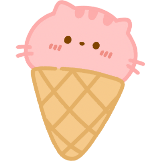 CoquettePinkIcecreamCat Emoji