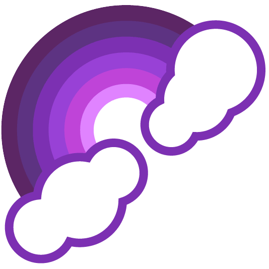 PurpleRainbow Emoji