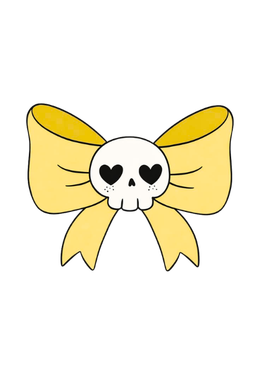 YellowSkullBow Emoji