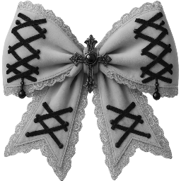 Grayblackgothbow Emoji
