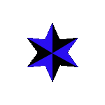Hotblueblackstar Emoji