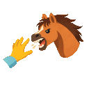 validtoeatfingershorse Emoji