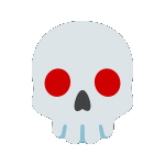 Skullglowingeyes Emoji