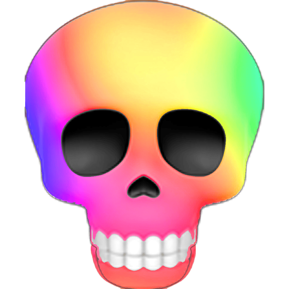 Rainbow Skulls Emoji Pack Rainbow Skulls Emoji Pack