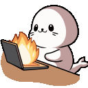 sappyThisIsFine Emoji