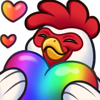 MitchUncensoredChickenLove Emoji