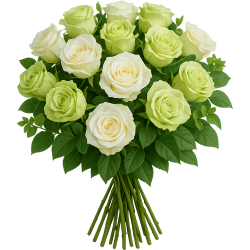 Whitegreenroses Emoji
