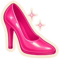 Pinkbarbieshoe Emoji