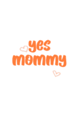 Yesmommyorangetext Emoji