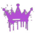 LilacDrippingGlowingCrown Emoji