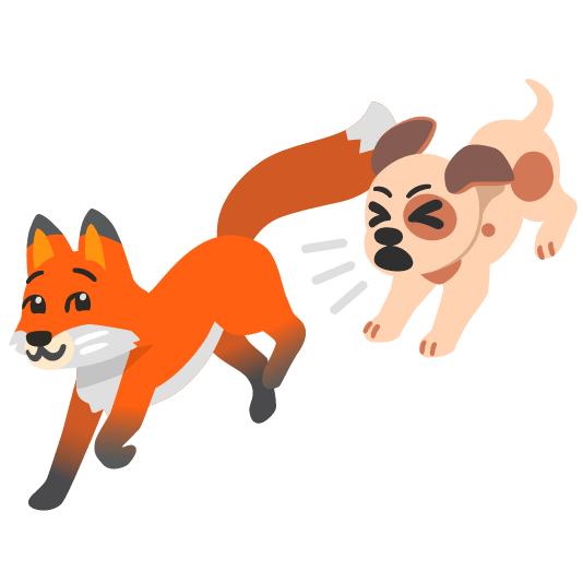 Angrydogchasingafox Emoji
