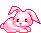 pinkbunnyrabbitearwave Emoji