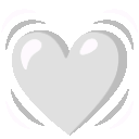 whiteheart Emoji