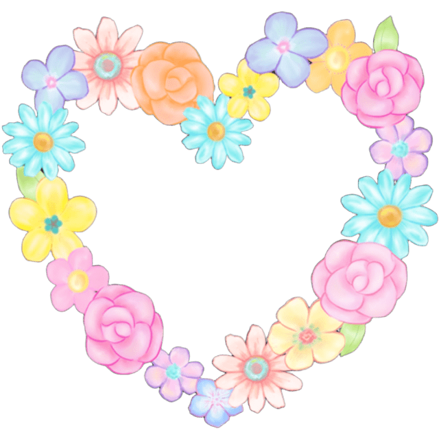 FloralBirthdayHeart Emoji