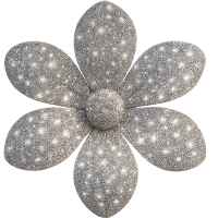 Gray_sparkling_flower Emoji
