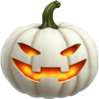 Whitehalloweenpumpkin Emoji