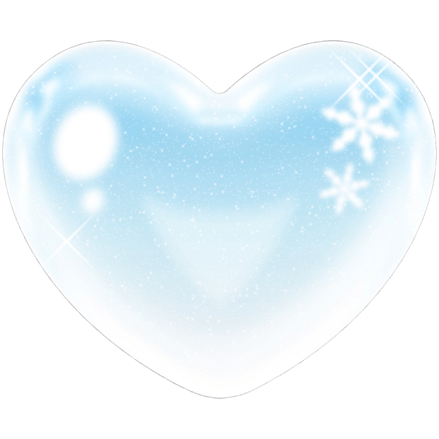 WinterHeartBlue Emoji
