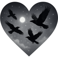 Whitegraynightskyheart Emoji